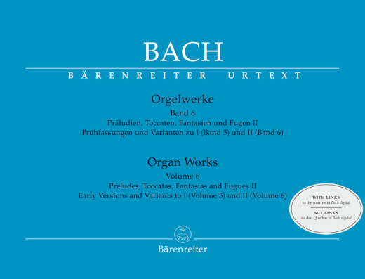 Baerenreiter Verlag - Organ Works, Volume 6 - Bach/Kilian/Wollny - Organ - Book