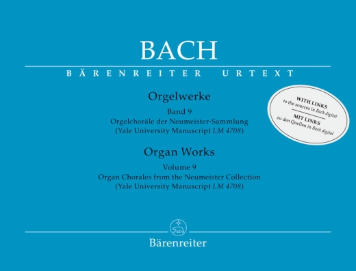 Baerenreiter Verlag - Organ Works, Volume 9 - Bach/Wolff - Organ - Book