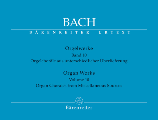 Baerenreiter Verlag - Organ Works, Volume 10 - Bach/Emans - Organ - Book