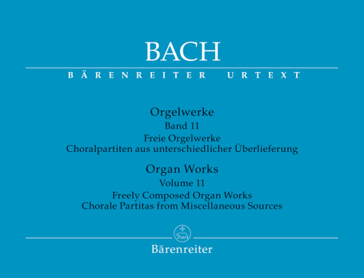 Baerenreiter Verlag - Organ Works, Volume 11 - Bach/Wollny/Bartels - Organ - Book