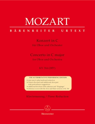 Baerenreiter Verlag - Concerto in C major K. 314 (285d) - Mozart/Giegling - Oboe/Piano Reduction - Sheet Music