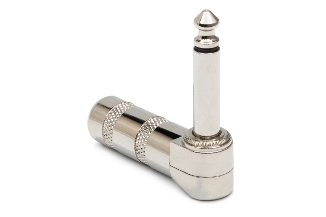 Right-Angle 1/4 inch to 1/4 inch TS Connector