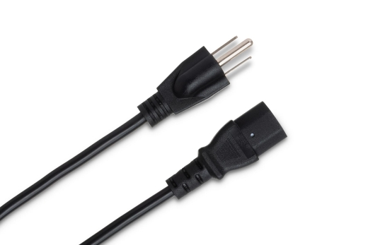 IEC C13 to NEMA 5-15P Power Cord, 3 Foot