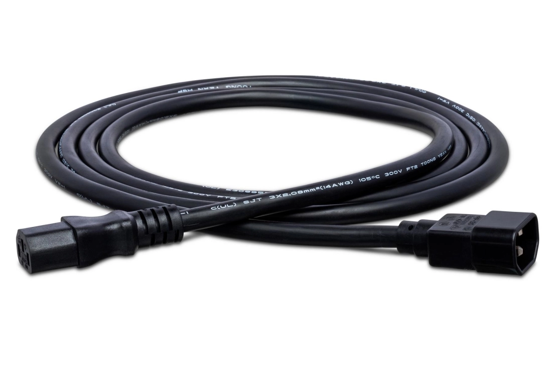 Power Cord IEC C13 to IEC C14, 1.5 Foot