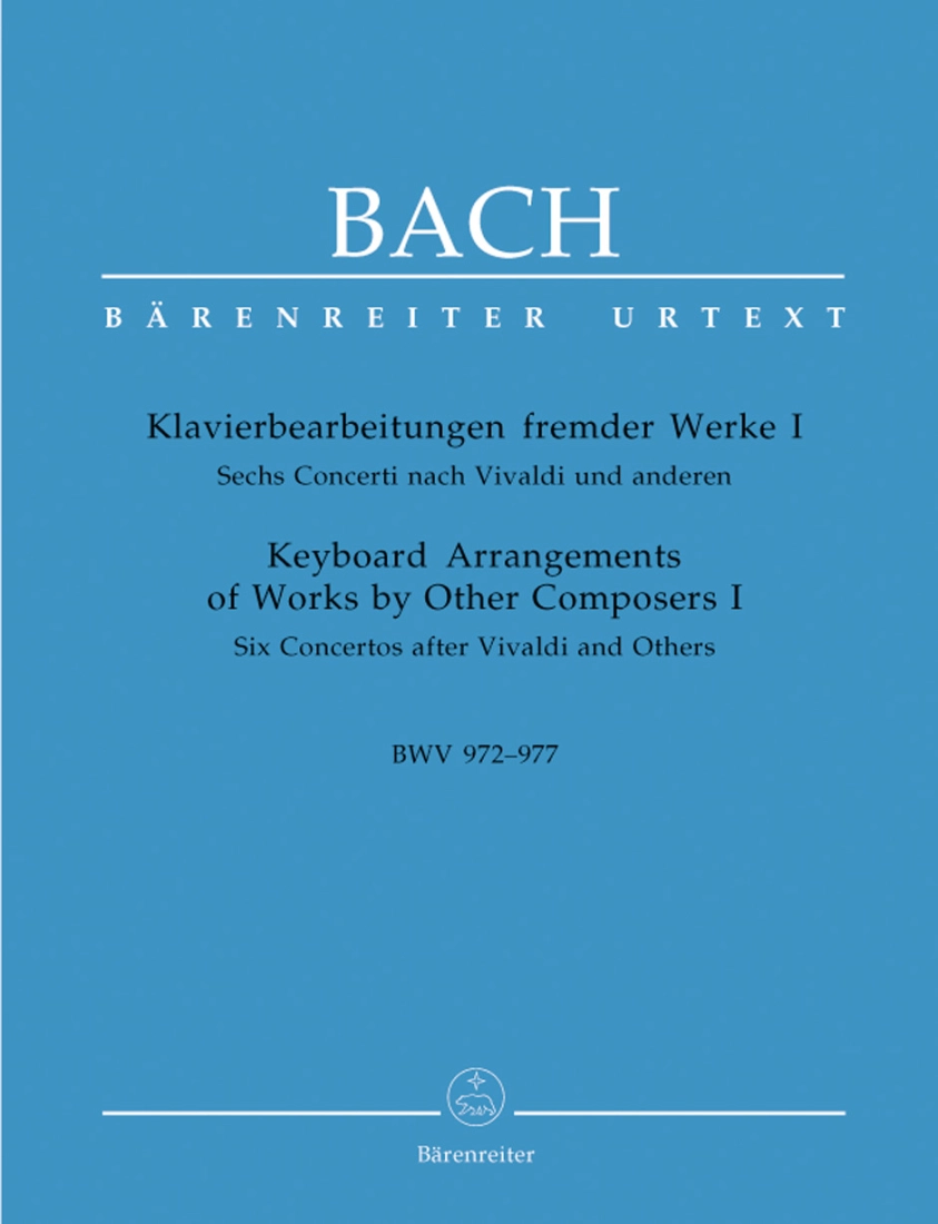 Keyboard Arrangements of Works by Other Composers I, BWV 972-977 - Bach/Heller - Piano - Book