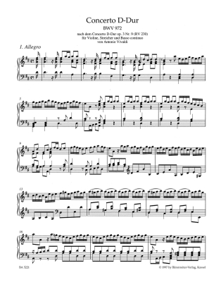 Keyboard Arrangements of Works by Other Composers I, BWV 972-977 - Bach/Heller - Piano - Book