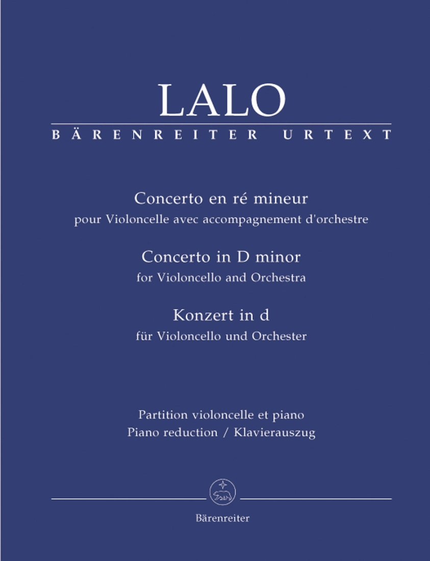 Concerto in D minor - Lalo/Macdonald - Cello/Piano Reduction - Sheet Music