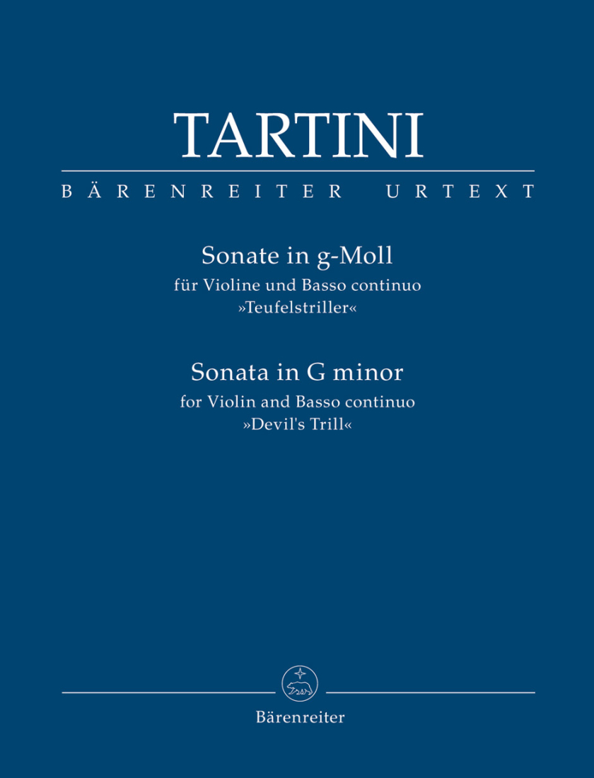 Sonata in G minor \'\'Devil\'s Trill\'\' - Tartini/Pavanello - Violin/Basso Continuo - Sheet Music