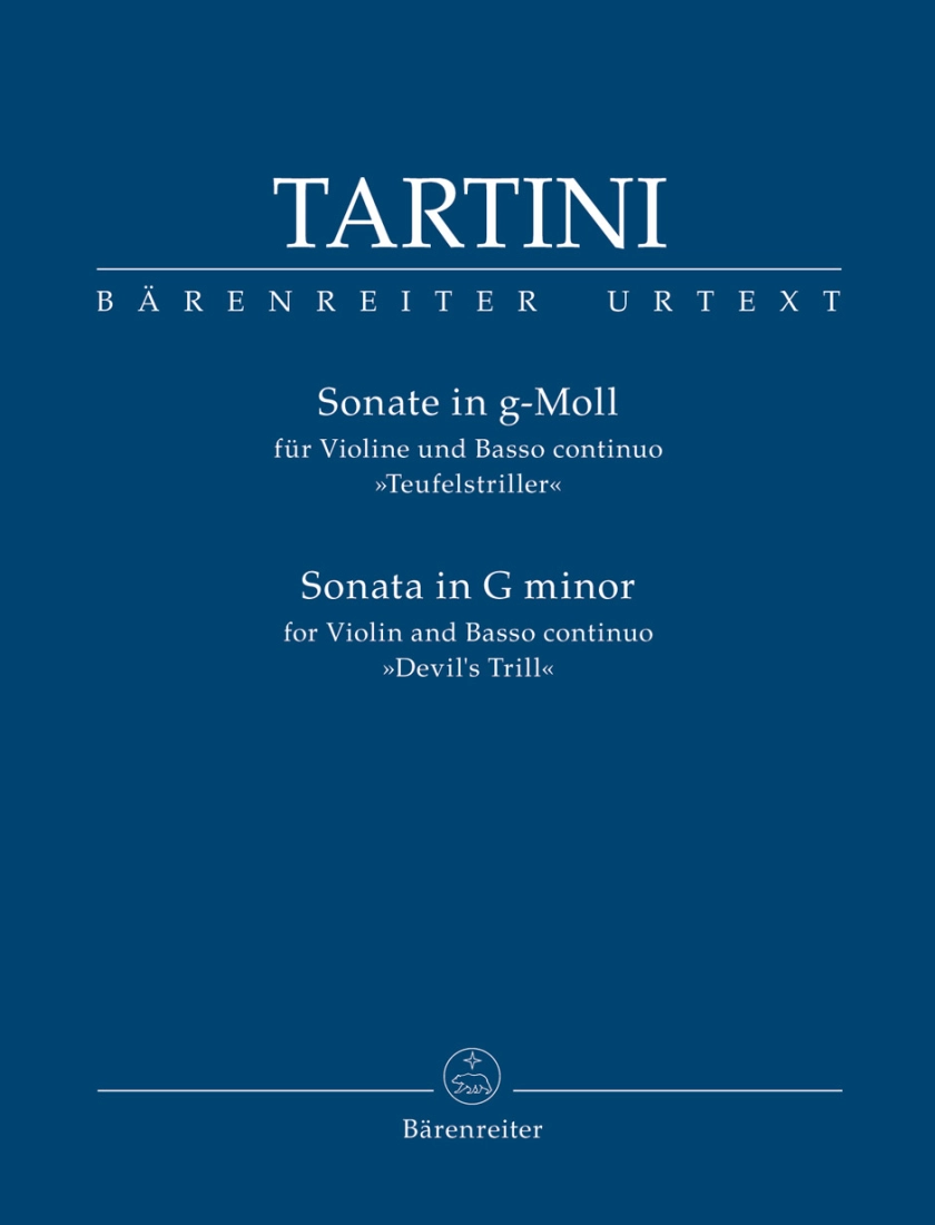 Sonata in G minor \'\'Devil\'s Trill\'\' - Tartini/Pavanello - Violin/Basso Continuo - Sheet Music