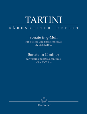 Baerenreiter Verlag - Sonata in G minor Devils Trill - Tartini/Pavanello - Violin/Basso Continuo - Sheet Music
