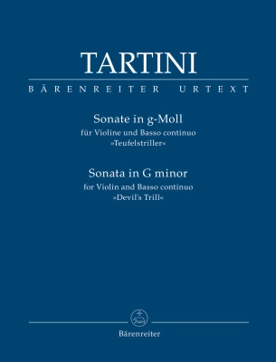 Baerenreiter Verlag - Sonata in G minor Devils Trill - Tartini/Pavanello - Violin/Basso Continuo - Sheet Music