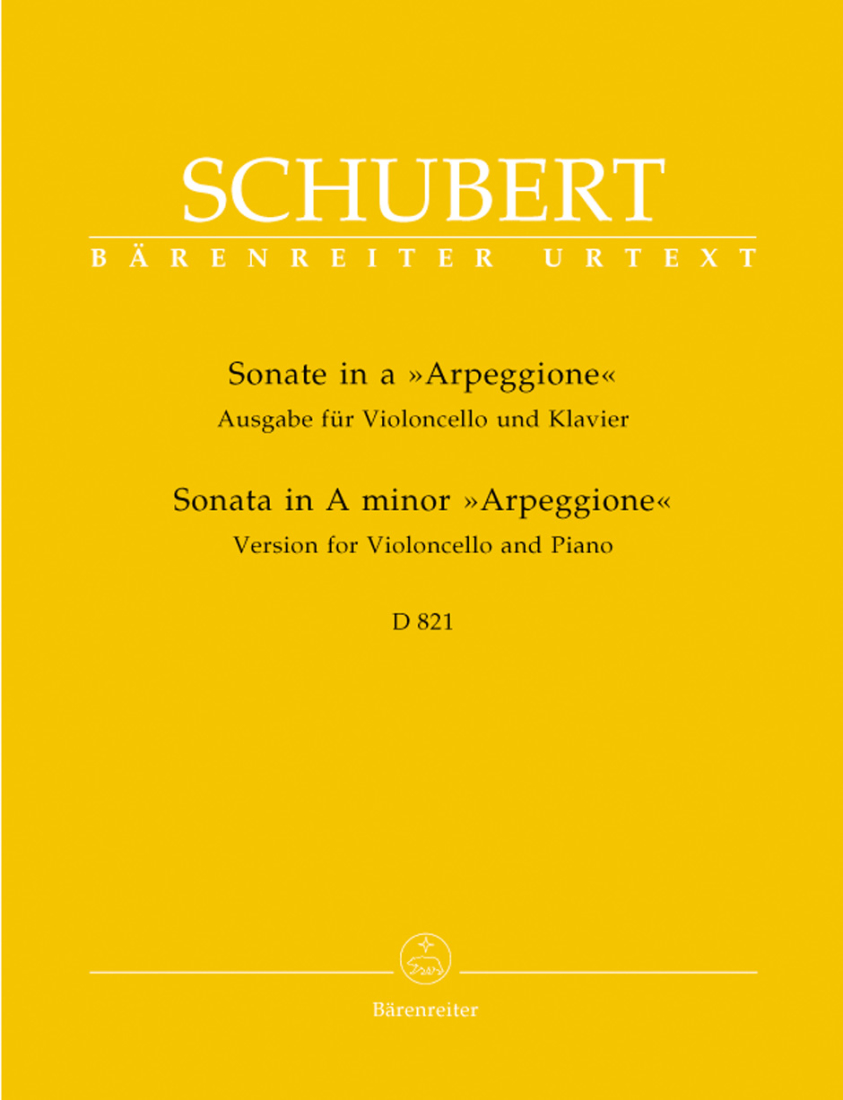 Sonata in A minor D 821 \'\'Arpeggione\'\' - Schubert/Wirth - Cello/Piano - Sheet Music