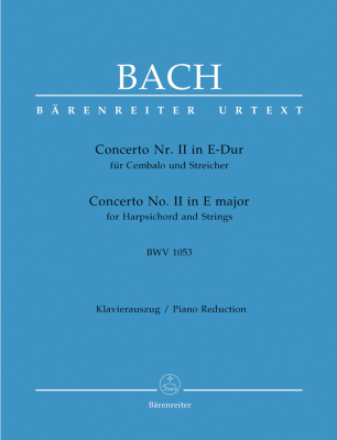 Baerenreiter Verlag - Concerto for Harpsichord and Strings no. 2 in E major BWV 1053 - Bach/Breig - Harpsichord/Piano Reduction (2 Pianos, 4 Hands) - Book