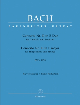 Baerenreiter Verlag - Concerto for Harpsichord and Strings no. 2 in E major BWV 1053 - Bach/Breig - Harpsichord/Piano Reduction (2 Pianos, 4 Hands) - Book