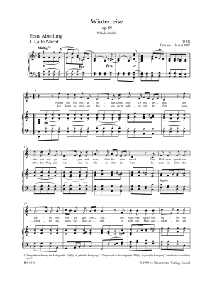 Winterreise, op. 89 D 911 - Schubert/Duff - High Voice/Piano - Book