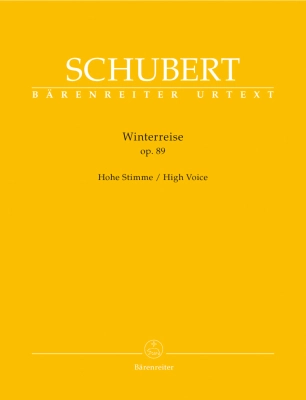 Baerenreiter Verlag - Winterreise, op. 89 D 911 - Schubert/Duff - High Voice/Piano - Book