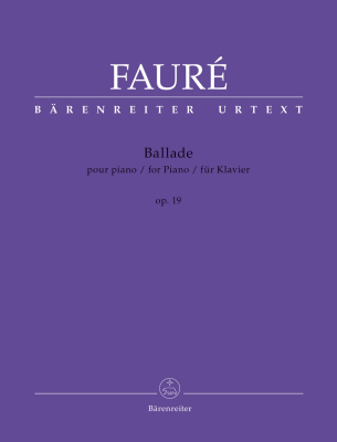 Baerenreiter Verlag - Ballade, op. 19 N 56a - Faure/Grabowski - Piano - Book
