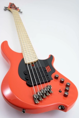 NG3 Adam \'\'Nolly\'\' Getgood Signature 5-String Bass - Fiesta Red