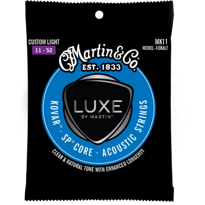 Martin Guitars - Jeu de cordes Luxe by Martin en Kovar (petits calibres standard 0,011 0,052)
