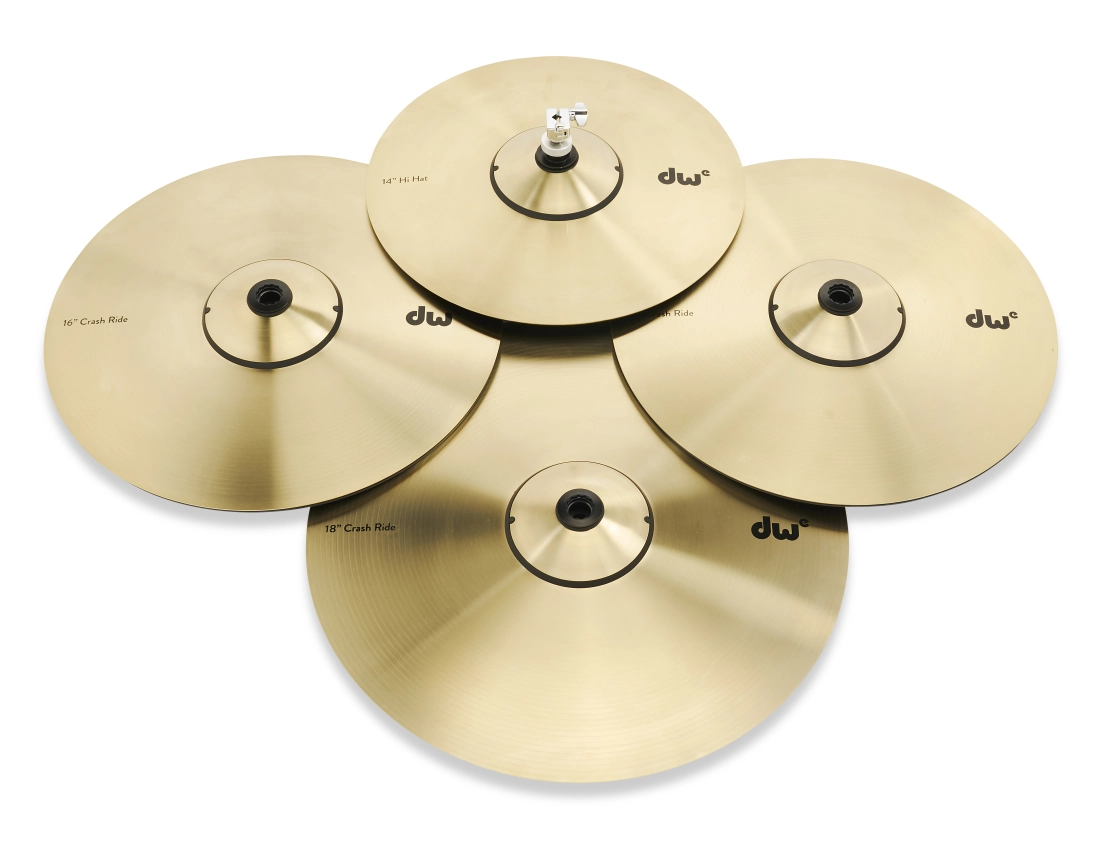 DWe Electronic Metal Cymbal Pack - 4-Piece