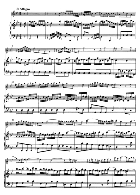 Sonata in G minor BWV 1020 - Bach/Durr - Flute/Basso Continuo - Book