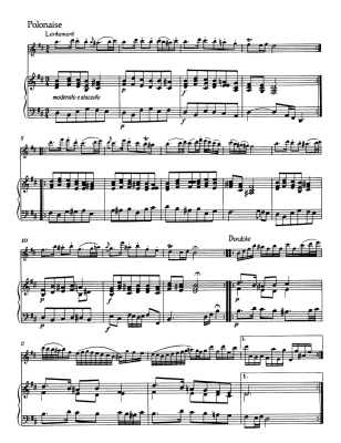 Overture (Orchestral Suite) in B minor according to BWV 1067 - Bach/Kirchner - Flute/Harpsichord (Piano) - Book