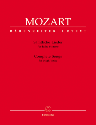 Complete Songs for High Voice - Mozart/Ballin - High Voice/Piano - Book