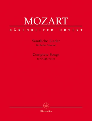 Baerenreiter Verlag - Complete Songs for High Voice - Mozart/Ballin - High Voice/Piano - Book