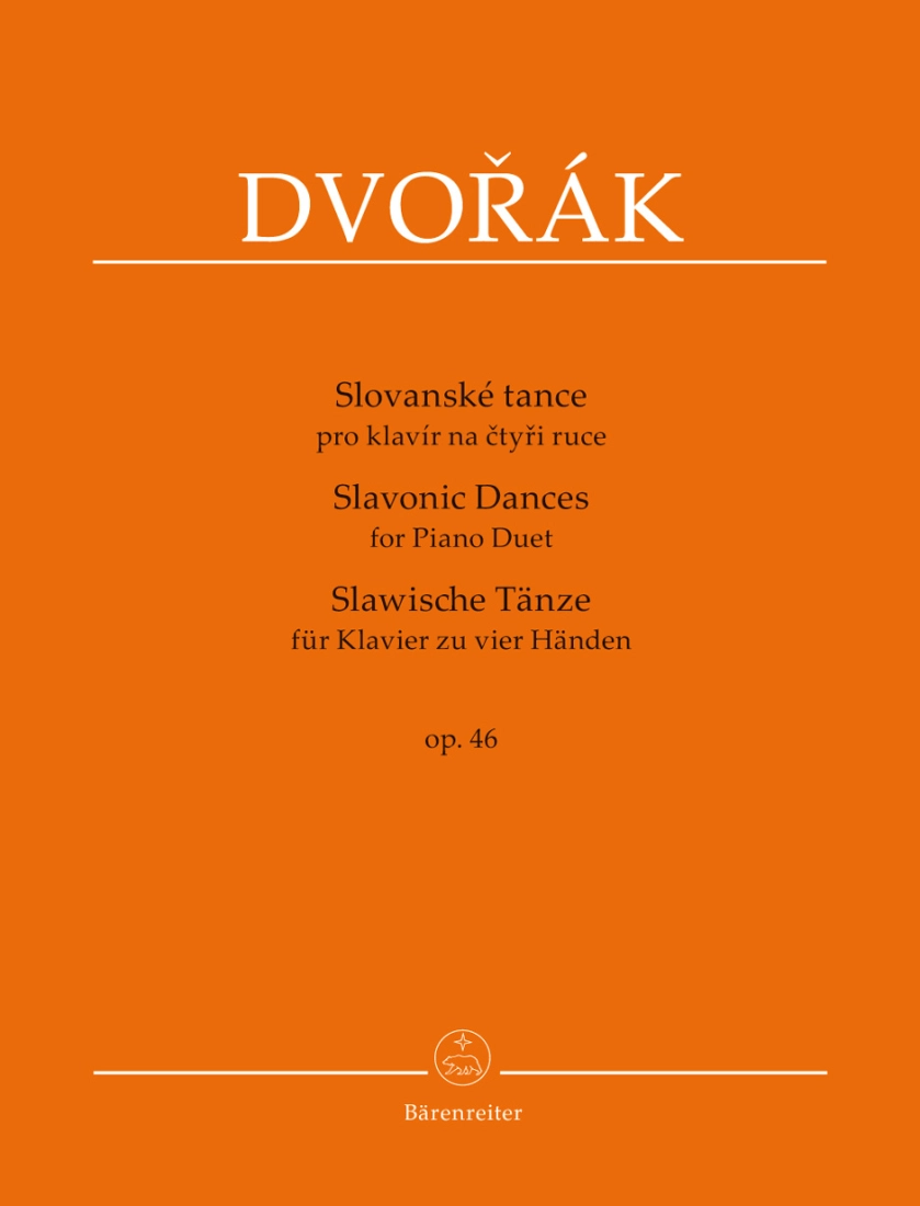 Slavonic Dances, op. 46 - Dvorak/Burghauser - Piano Duet (1 Piano, 4 Hands) - Book