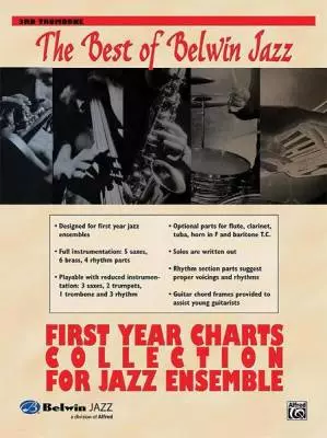 Belwin - Best of Belwin Jazz: First Year Charts Collection for Jazz Ensemble - Trombone 3