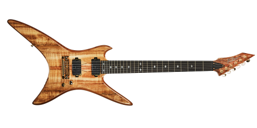 Stealth Legacy Exotic Spalted Maple Electric Guitar - Natural Transparent