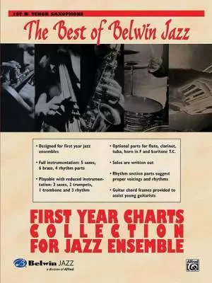 Belwin - Best of Belwin Jazz: First Year Charts Collection for Jazz Ensemble - Tenor Saxophone 1