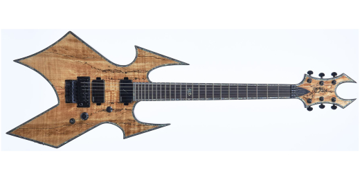 B.C. Rich - Warbeast Extreme Exotic Electric Guitar with Floyd Rose - Spalted Maple