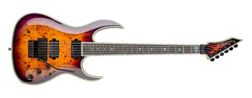 B.C. Rich - Shredzilla Prophecy Exotic Archtop Electric Guitar with Floyd Rose - Purple Haze