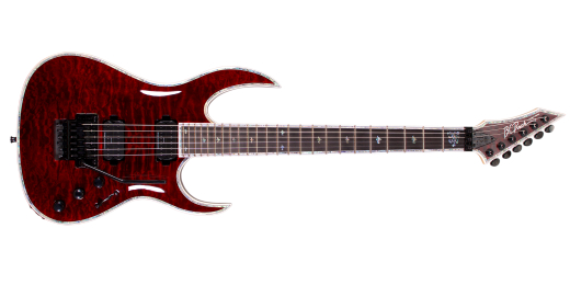 B.C. Rich - Shredzilla Prophecy Exotic Archtop Electric Guitar with Floyd Rose - Black Cherry