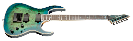 Shredzilla Prophecy Archtop Electric Guitar with Evertune Bridge - Cyan Blue