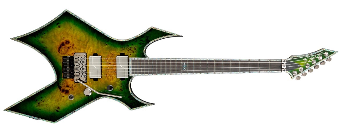 Warlock Extreme Exotic Electric Guitar with Floyd Rose - Reptile Eye