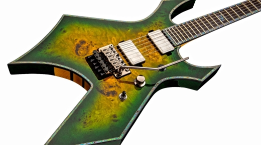 Warlock Extreme Exotic Electric Guitar with Floyd Rose - Reptile Eye