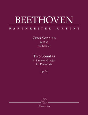 Baerenreiter Verlag - Two Sonatas in E major, G major op. 14 - Beethoven/Del Mar - Piano - Book