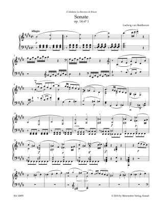 Two Sonatas in E major, G major op. 14 - Beethoven/Del Mar - Piano - Book