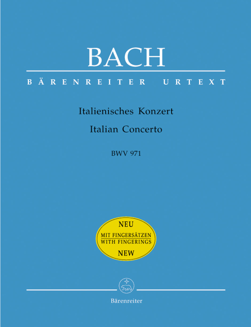 Italian Concerto BWV 971 - Bach/Emery/Kretschmar-Fischer - Piano - Book