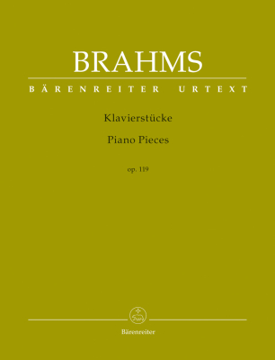 Baerenreiter Verlag - Piano Pieces op. 119 - Brahms/Kohn - Piano - Book