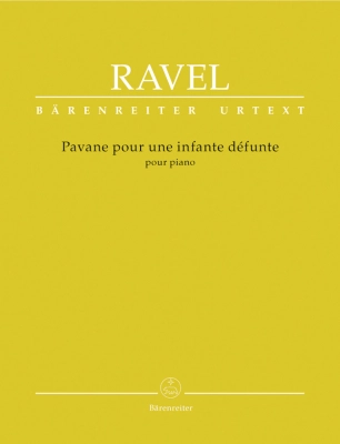 Baerenreiter Verlag - Pavane for a Dead Princess - Ravel/Back/Woodfull-Harris - Piano - Book