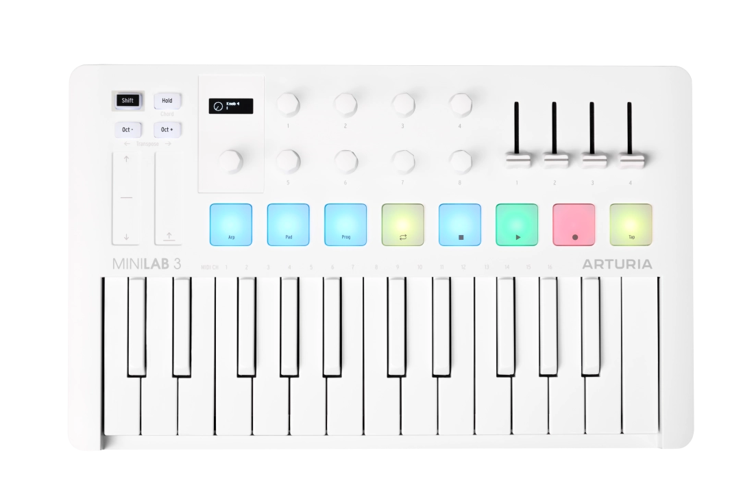 MiniLab 3 25-Key MIDI Controller w/Software - Alpine White