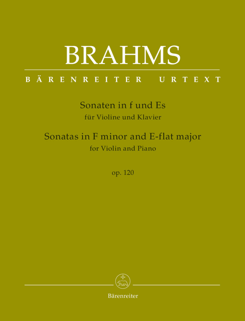 Sonatas in F minor and E-flat major op. 120 - Brahms/Brown/Da Costa - Violin/Piano - Book
