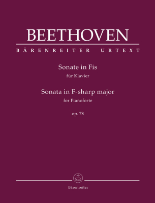 Baerenreiter Verlag - Sonata in F-sharp major op. 78 - Beethoven/Del Mar - Piano - Book