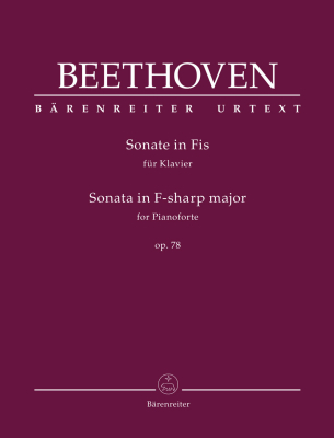 Sonata in F-sharp major op. 78 - Beethoven/Del Mar - Piano - Book