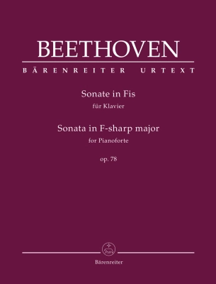 Baerenreiter Verlag - Sonata in F-sharp major op. 78 - Beethoven/Del Mar - Piano - Book