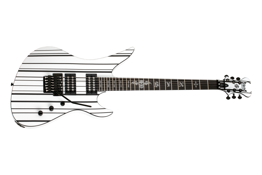 Synyster Standard - Gloss White with Black Pinstripes
