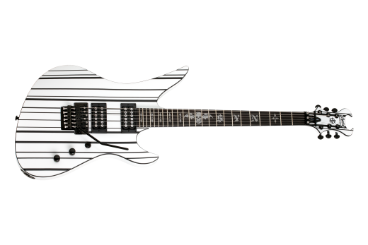 Schecter - Synyster Standard - Gloss White with Black Pinstripes